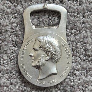 Vintage French CHRISTOFLE silver plated bottle opener